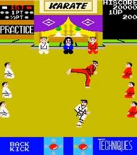 Karate Champ sur Arcade